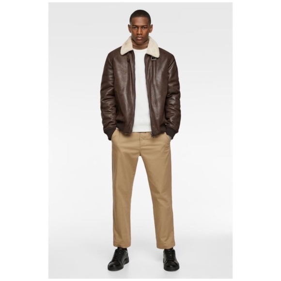 zara mens aviator jacket